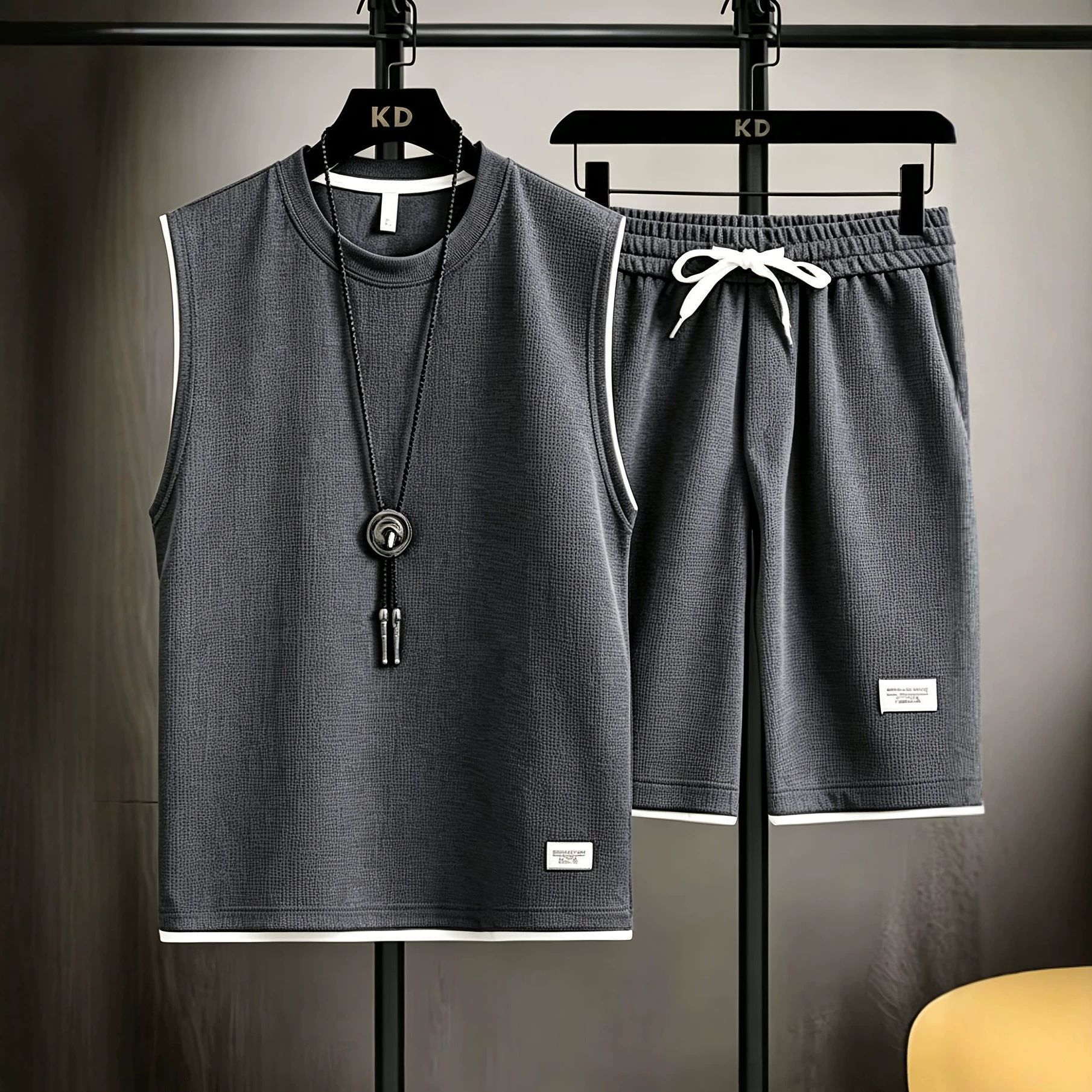 Quality Men'S Fashion - Summer men's vest sets high quality
