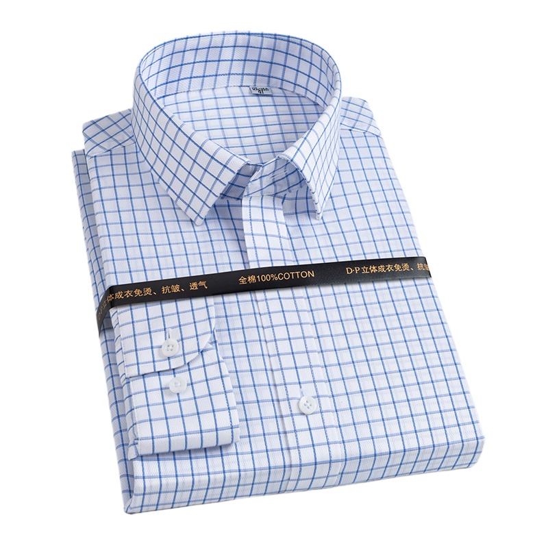 Dress Shirt Non-Iron - 100S Men's Pure Cotton Men's Vertical