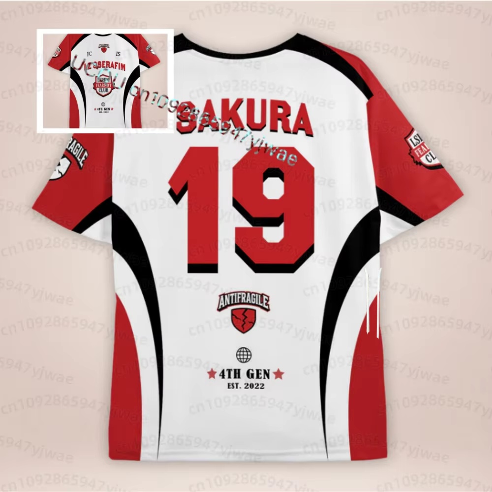 Quality Men'S Fashion - 2026 Summer Kpop Fashion Jersey C-Chaewon