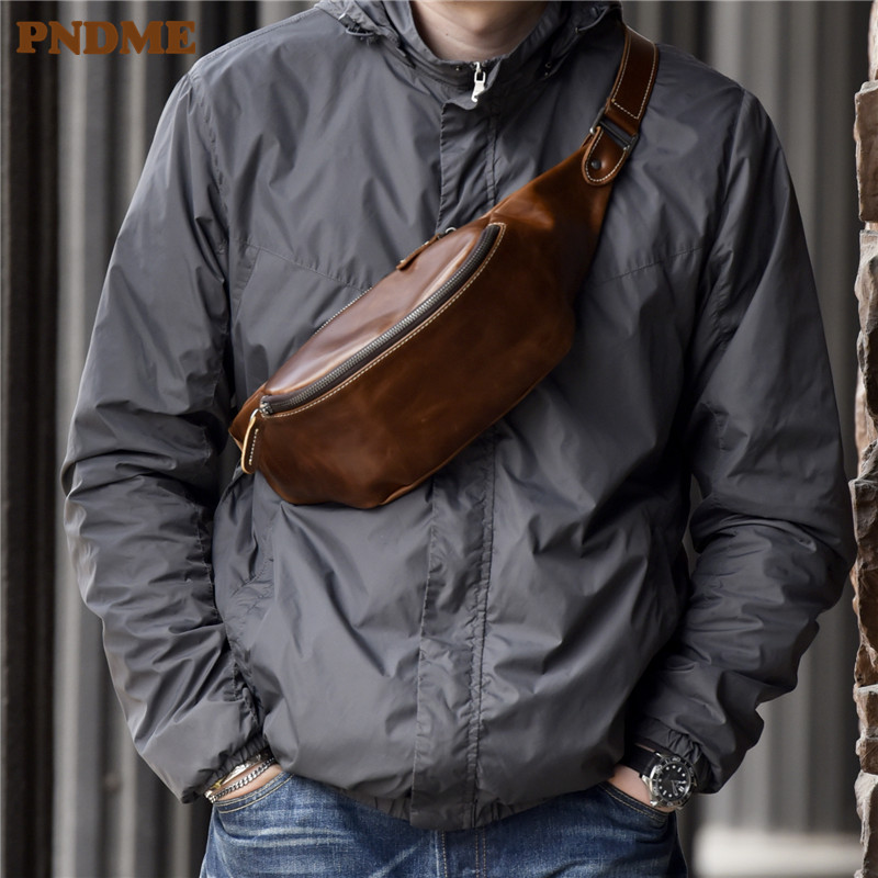 Leather Belt Braided - PNDME High Quality Cowhide Simple Vintage