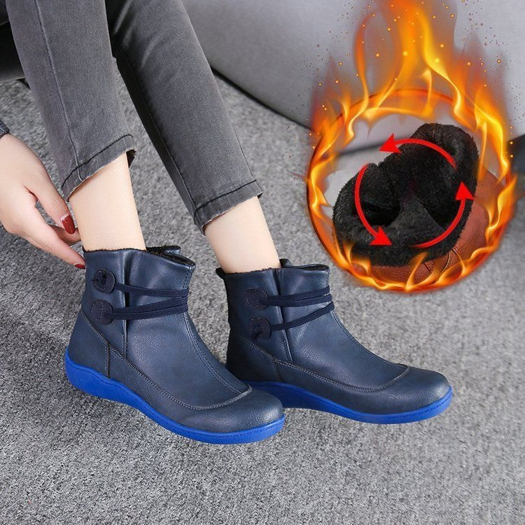Women Vintage Round Toe PU Lea - Men Fashion Vintage recension och pris
