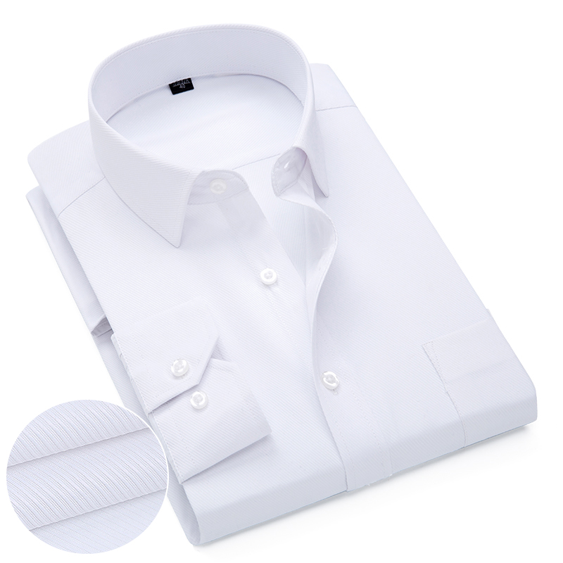 Pink White Blue Twill Men's Fo - Dress Shirt Non-Iron recension och pris