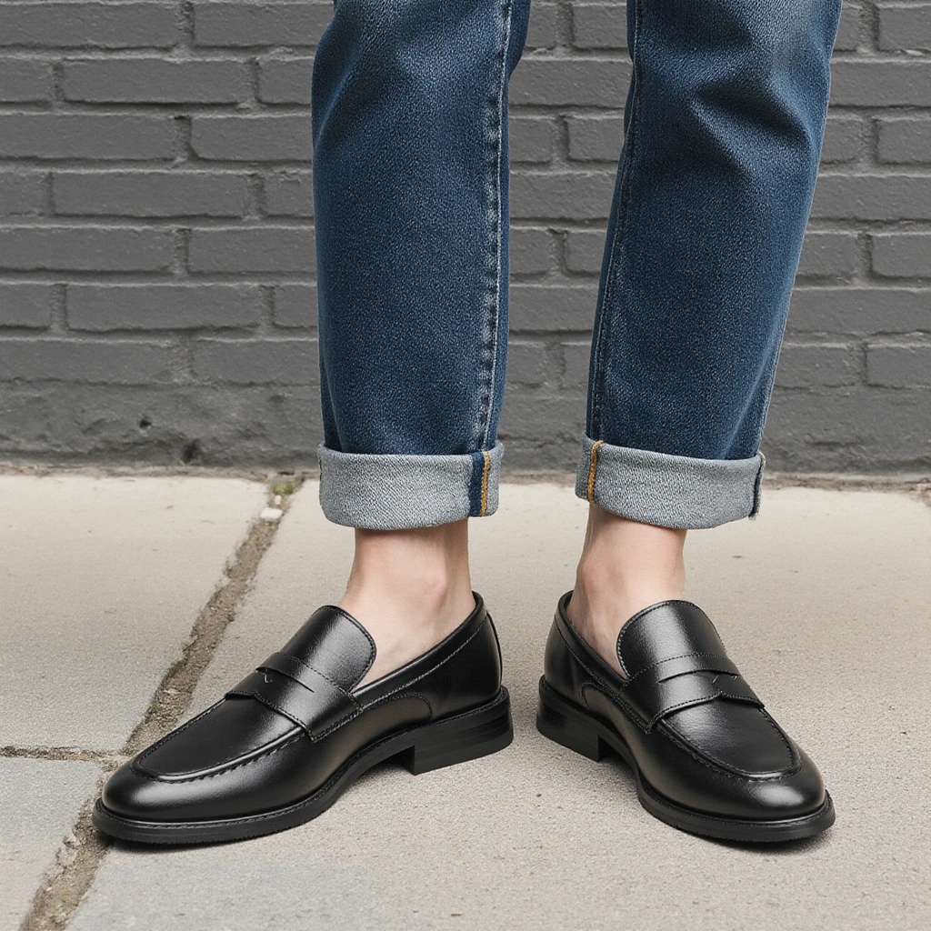 Men's Black Penny Loafers Clas - Suede Loafers Men recension och pris