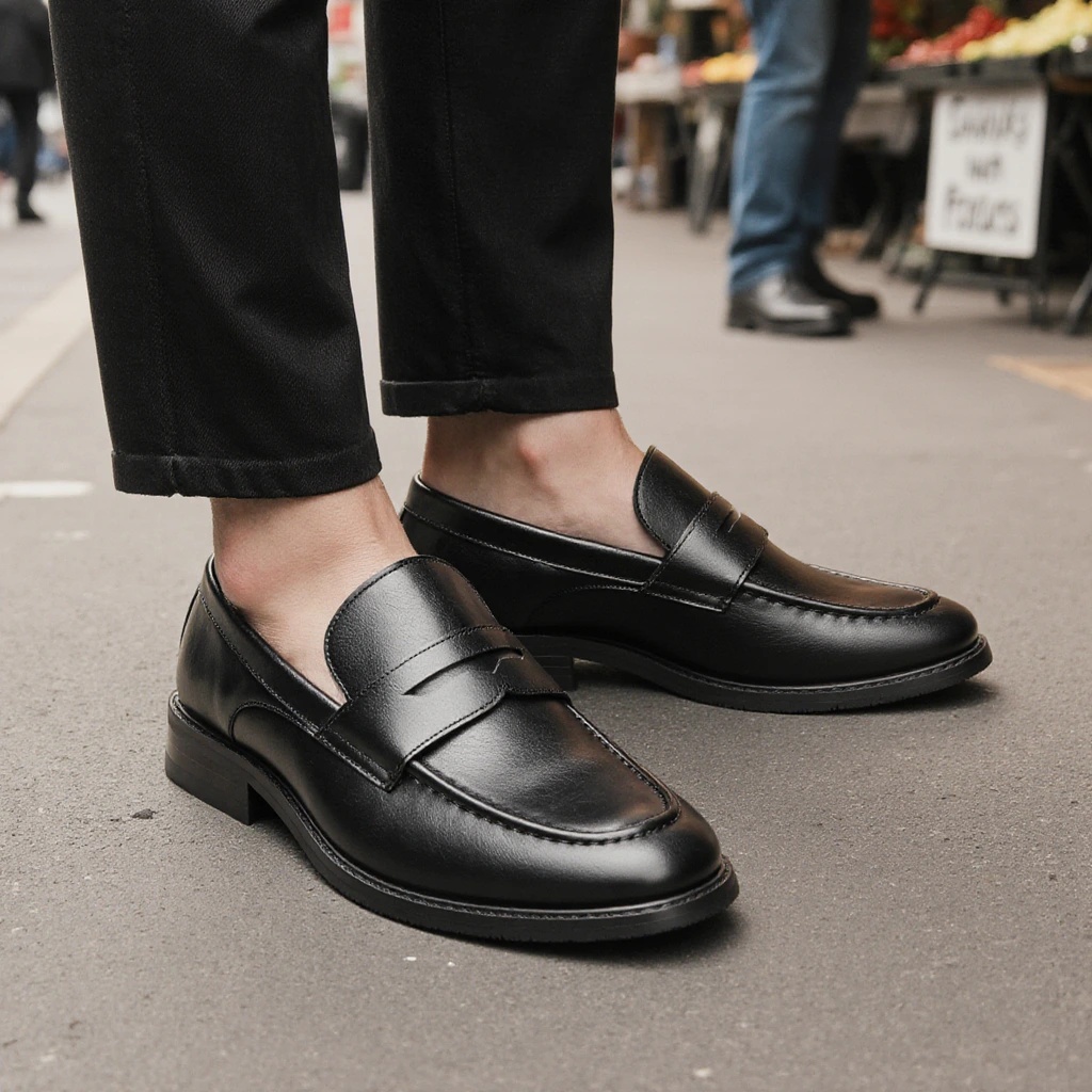Men's Black Penny Loafers Clas - Suede Loafers Men recension och pris