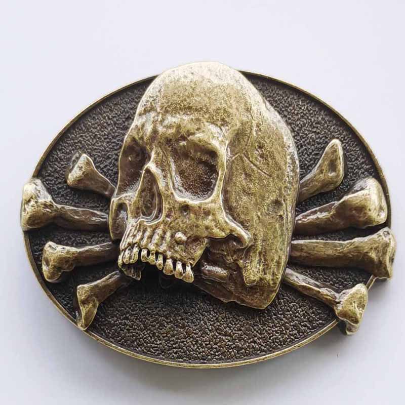 Classic Skull Series Zinc Allo - Leather Belt Braided recension och pris