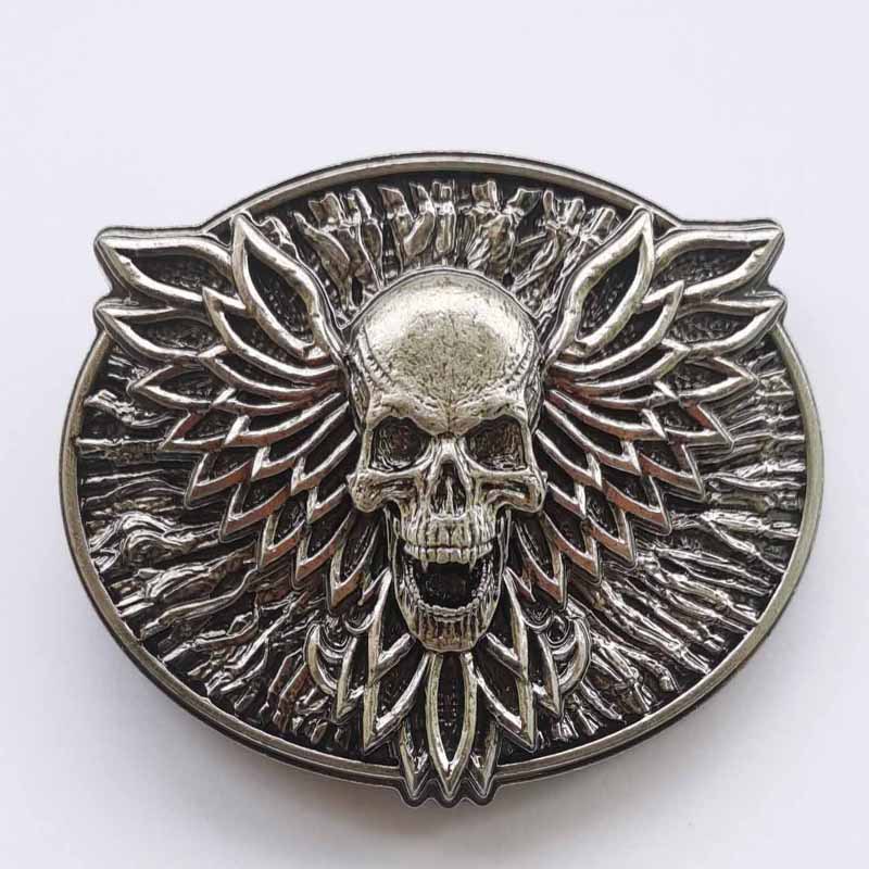Classic Skull Series Zinc Allo - Leather Belt Braided recension och pris