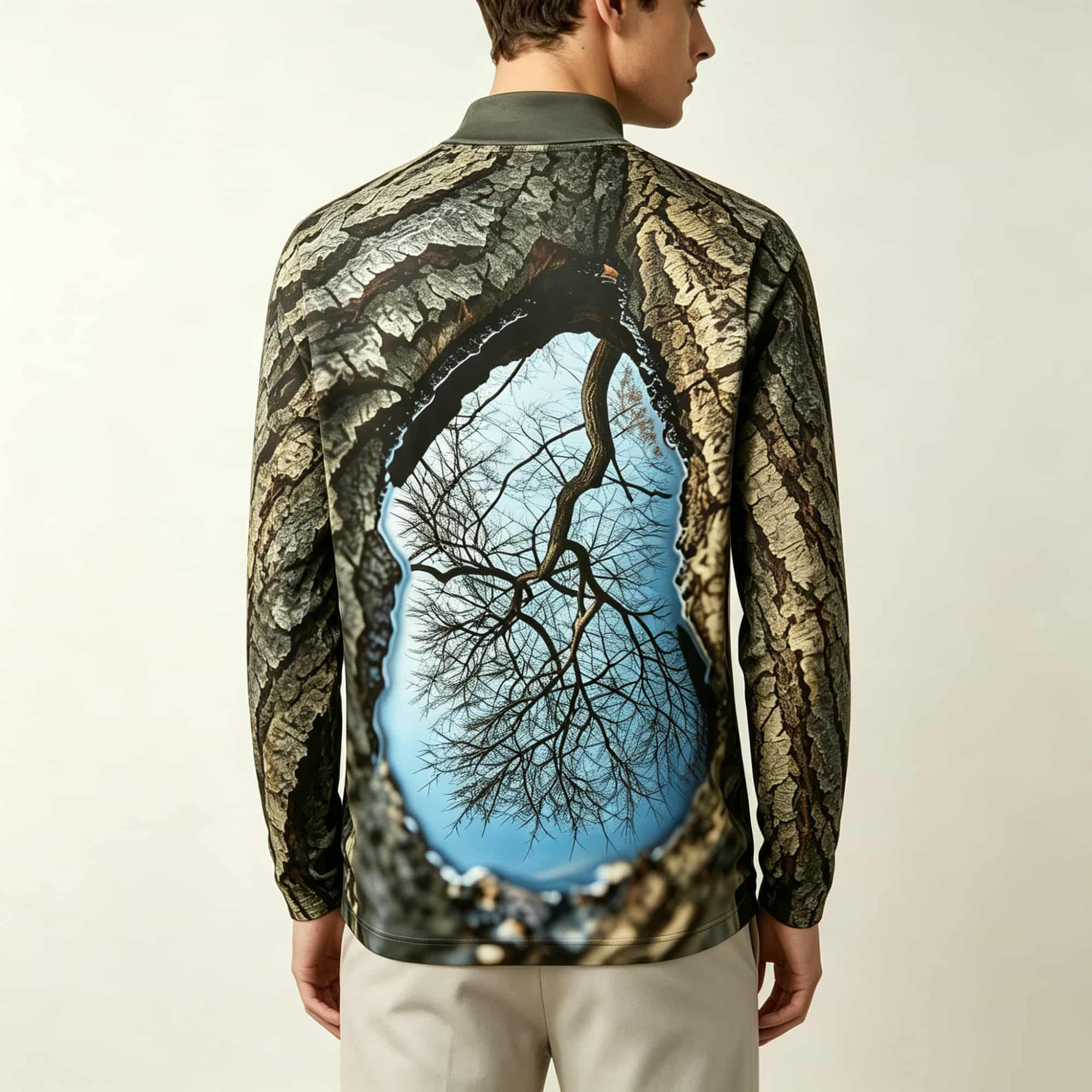 Forest‑Inspired Mock Neck Long - Men'S Fashion Usa recension och pris