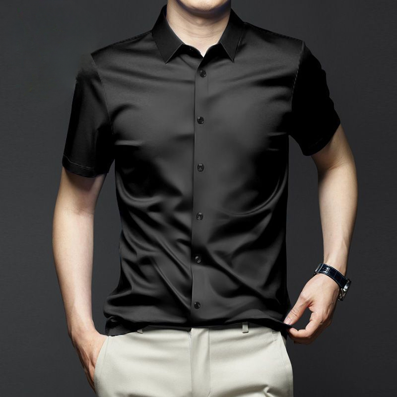 5XL Men's Dress Shirt Short Sl - Dress Shirt Non-Iron recension och pris