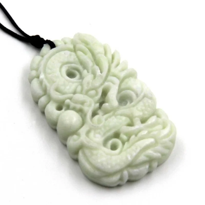 Natural White jade Dragon Phoe - Men'S Fashion Usa recension och pris