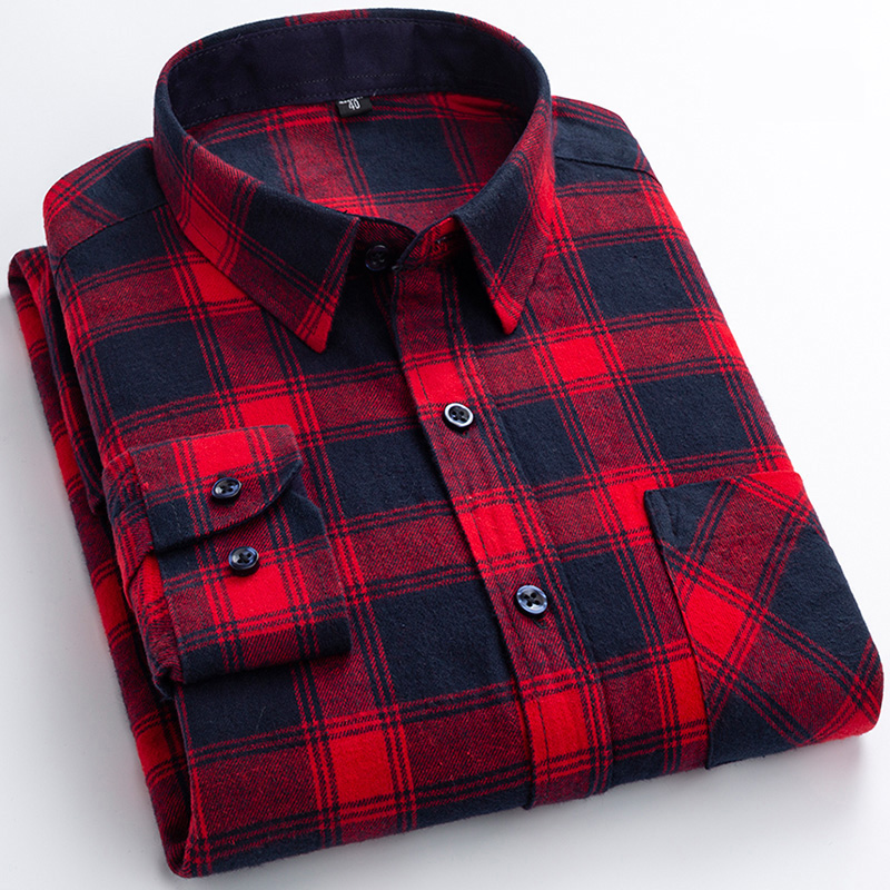 New Flannel Plaid Shirts For M - Dress Shirt Non-Iron recension och pris