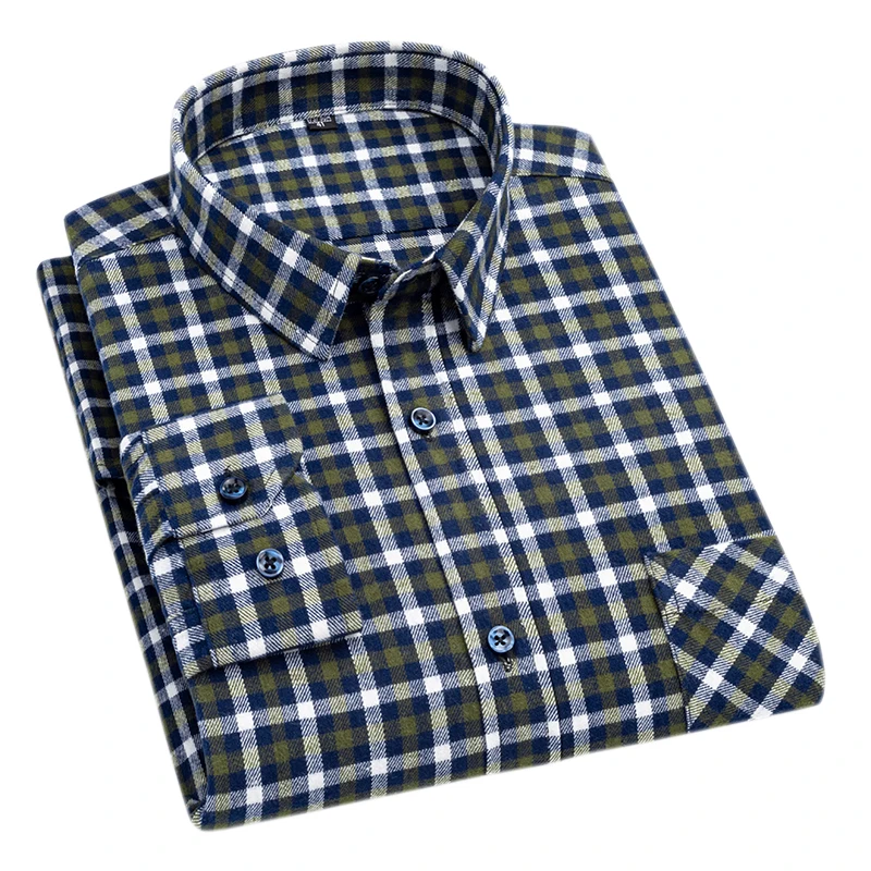 New Flannel Plaid Shirts For M - Dress Shirt Non-Iron recension och pris