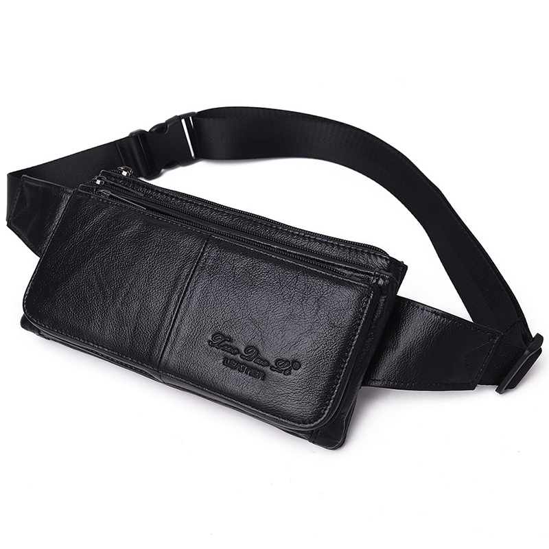 Men Waist Fanny Pack Belt Hip  - Leather Belt Braided recension och pris