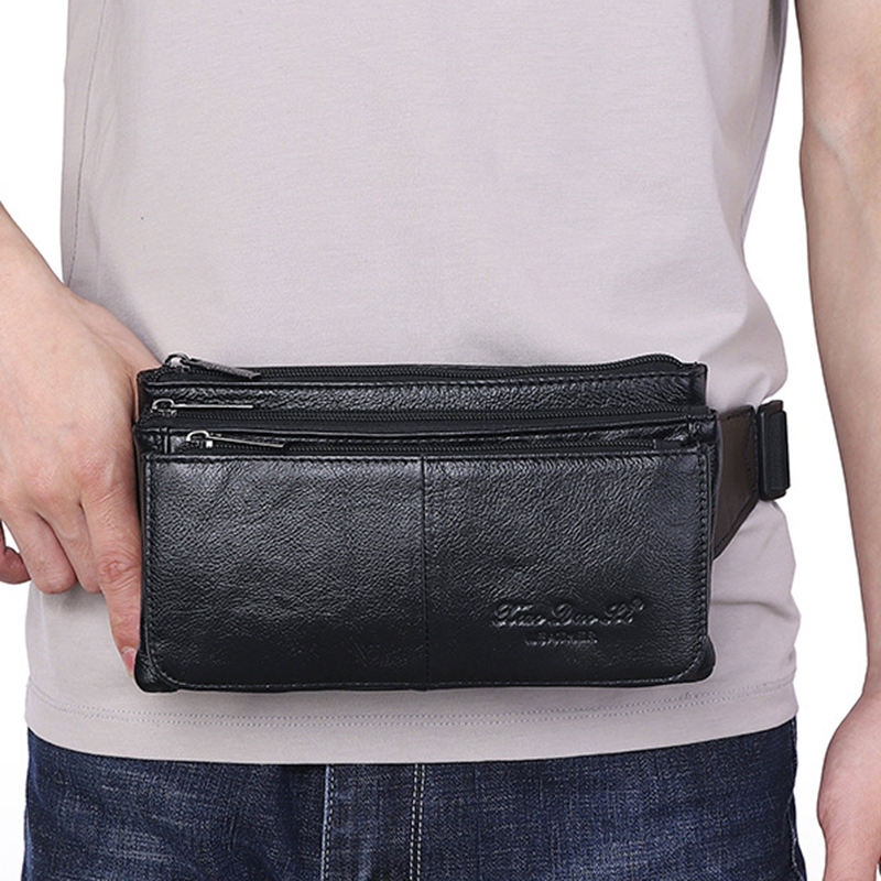Men Waist Fanny Pack Belt Hip  - Leather Belt Braided recension och pris
