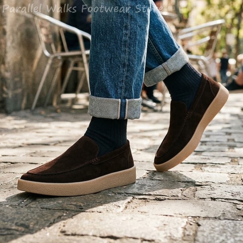 Men's Suede Slip On Loafers Mo - Suede Loafers Men recension och pris
