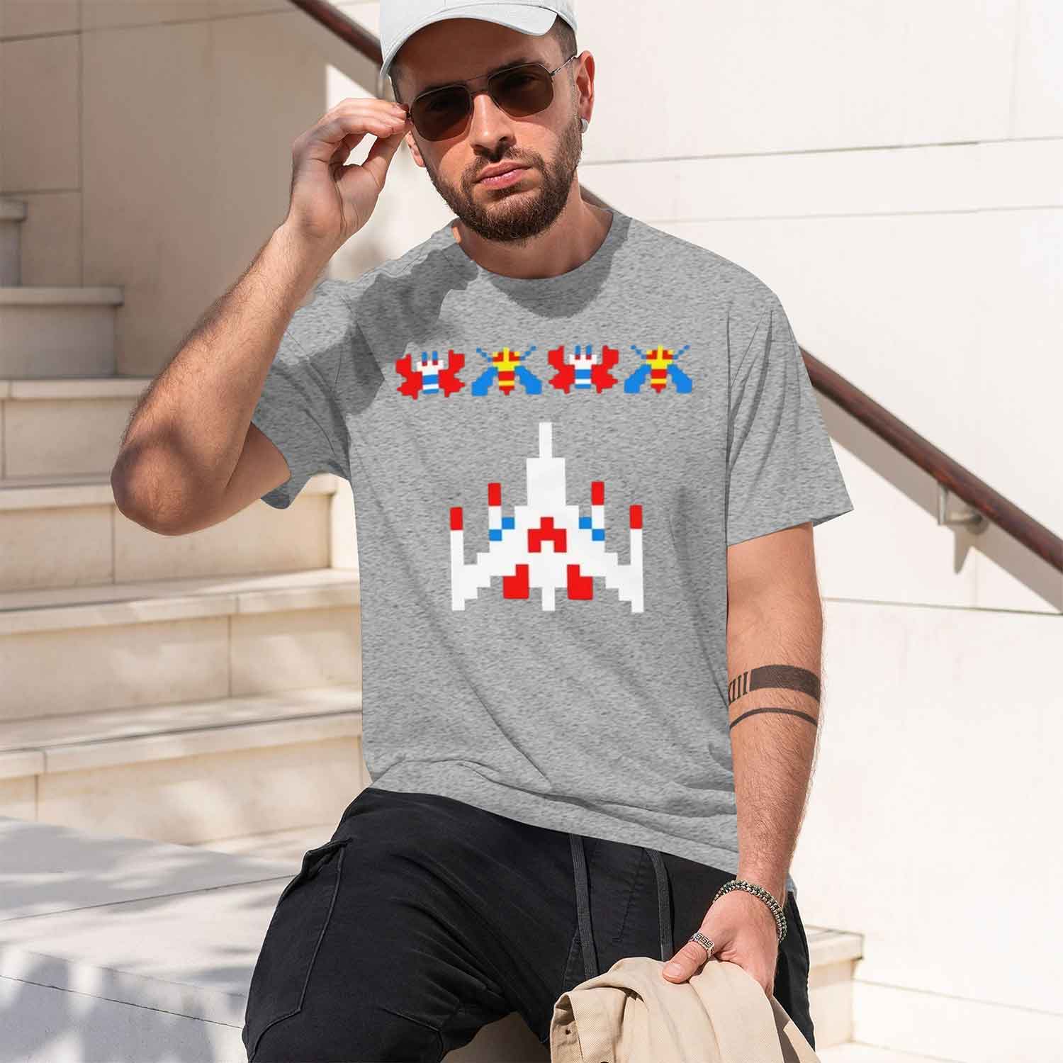 80s 70s Arcade Galaga Video Ga - Men'S Fashion 70S recension och pris