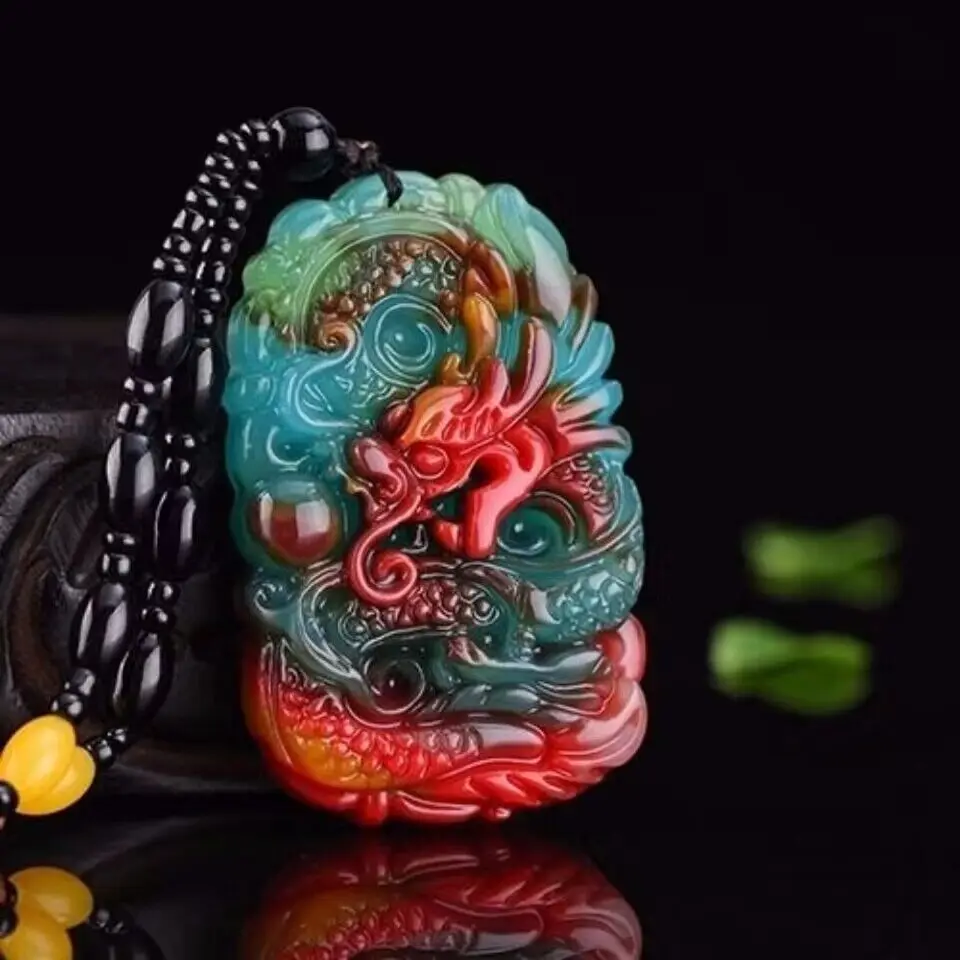 Real Jade Dragon Pendant Neckl - Men'S Fashion Usa recension och pris