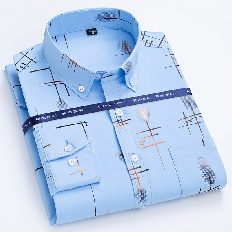 New Plaid Shirts For Men Long  - Dress Shirt Non-Iron recension och pris