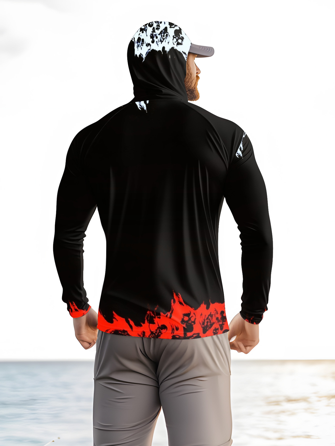 Men Hood Fishing Shirt long sl - Men'S Fashion T Shirts recension och pris