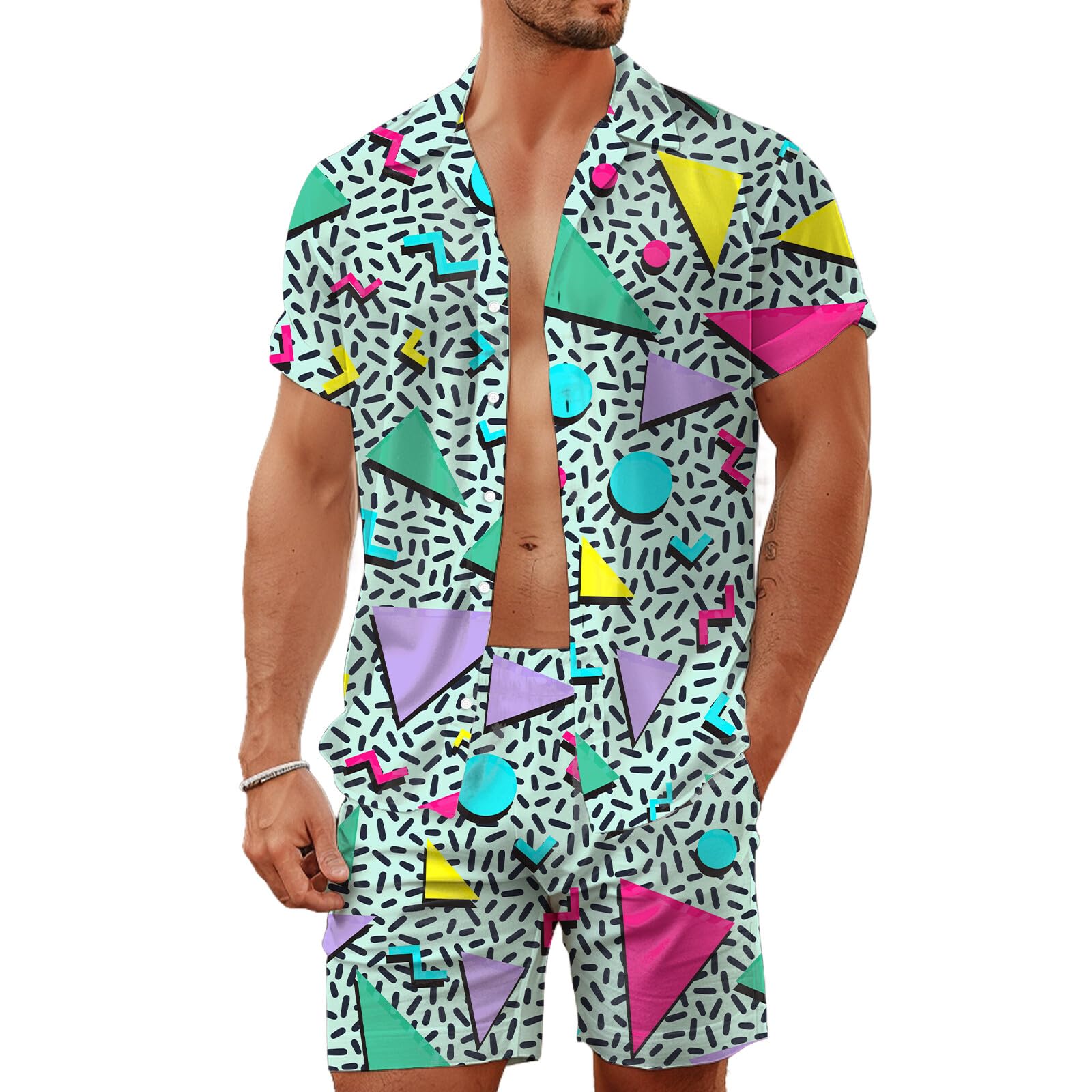 Summer Irregular Geometric 3D  - Quality Men'S Fashion recension och pris