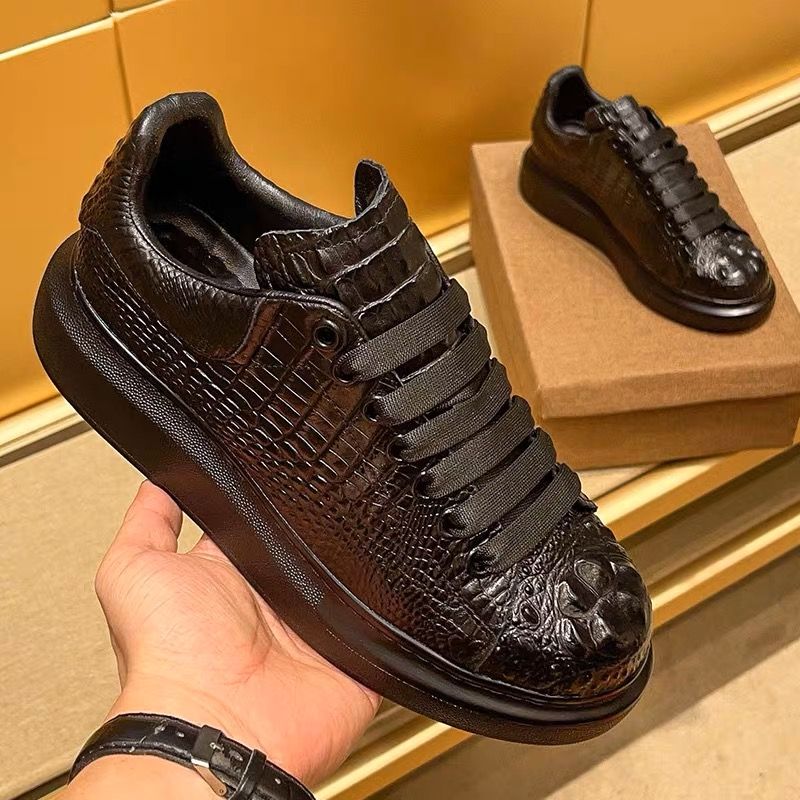 2025 summer crocodile print bl - Suede Loafers Men recension och pris
