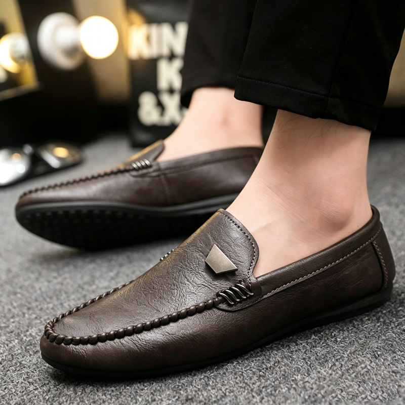 British Style Men's Leather Sh - Suede Loafers Men recension och pris