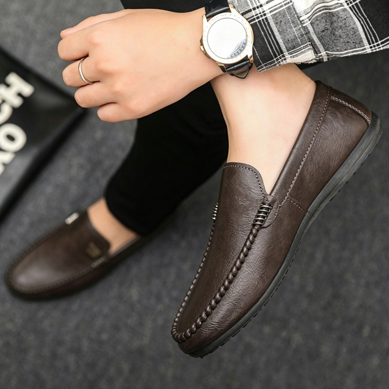 British Style Men's Leather Sh - Suede Loafers Men recension och pris
