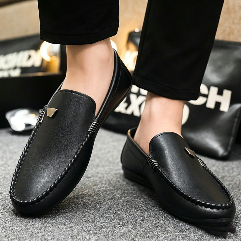 British Style Men's Leather Sh - Suede Loafers Men recension och pris