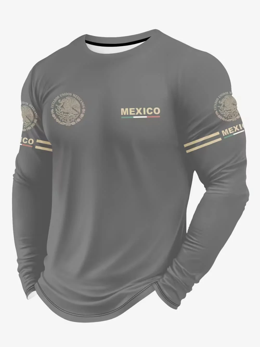 Men's Mexico Eagle Print T‑Shi - Quality Men'S Fashion recension och pris
