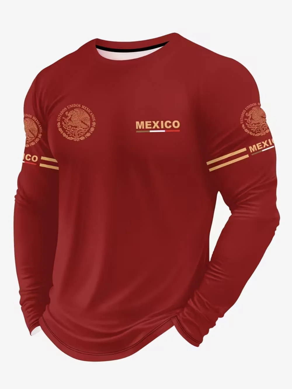 Men's Mexico Eagle Print T‑Shi - Quality Men'S Fashion recension och pris