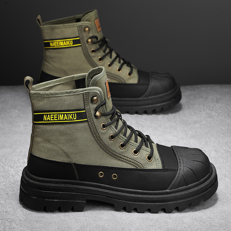 Mens Canvas Boots Fashion High - Men'S Fashion Footwear recension och pris