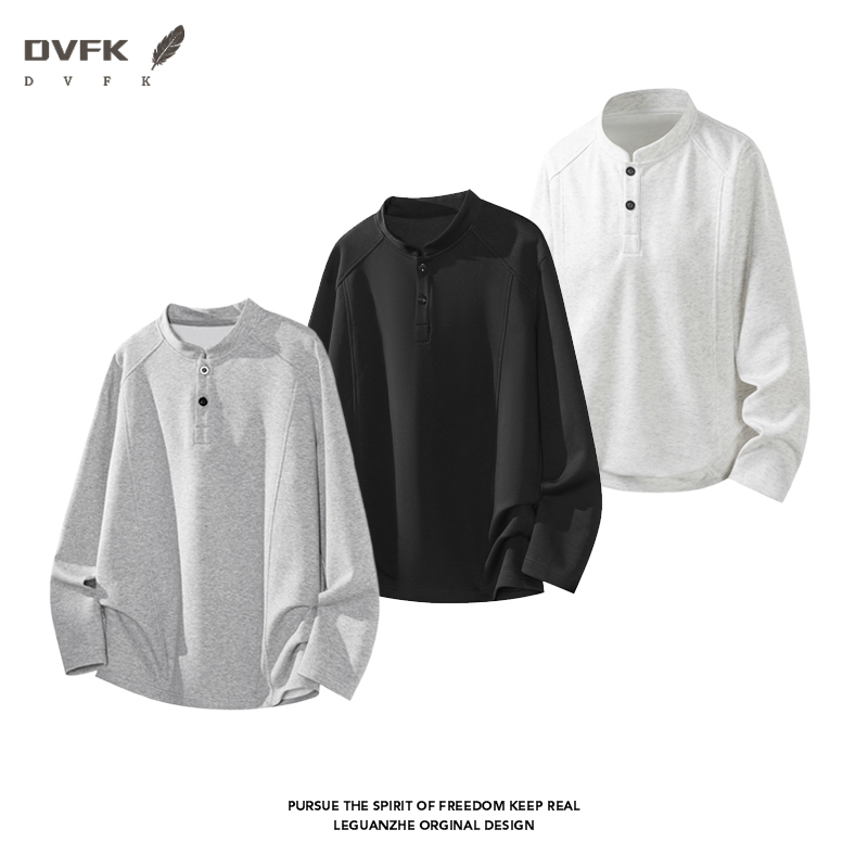 Men Raglan Sleeve Henley Long  - Mens Fashion Casual recension och pris