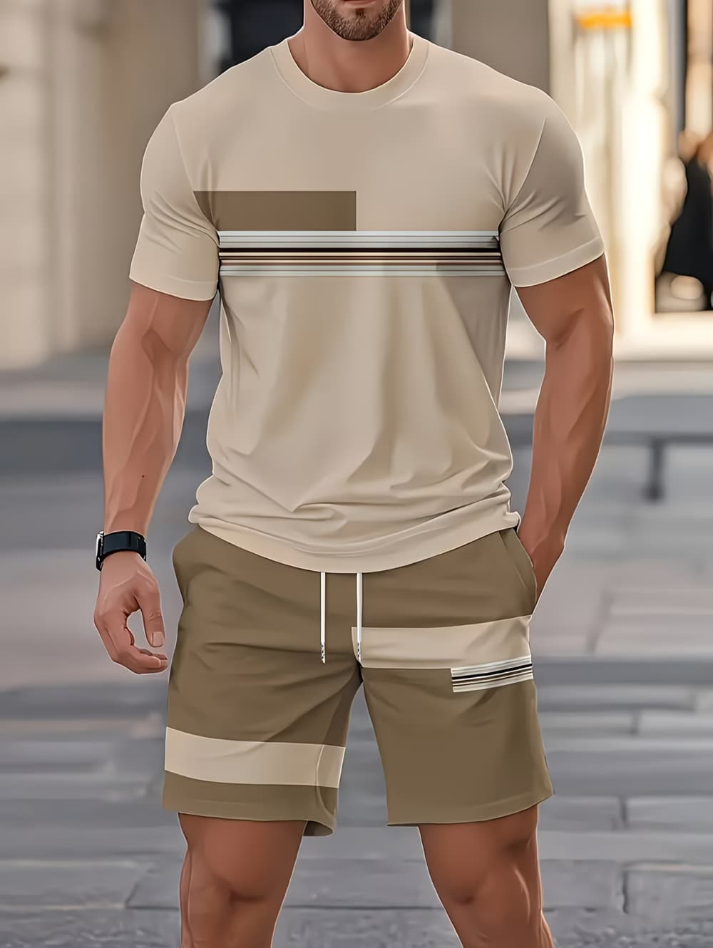 Men's Summer Sets Funny 3D Str - Quality Men'S Fashion recension och pris