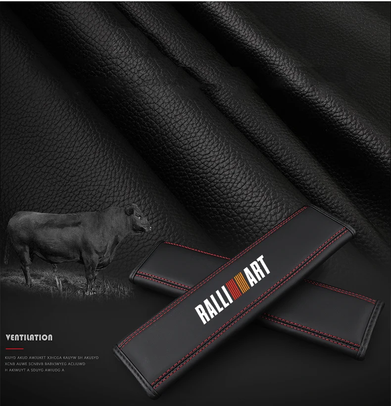 For Mitsubishi Ralliart 2010 2 - Leather Belt Braided recension och pris
