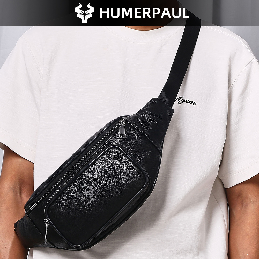 HUMERPAUL Men's Waist Fanny Pa - Leather Belt Braided recension och pris