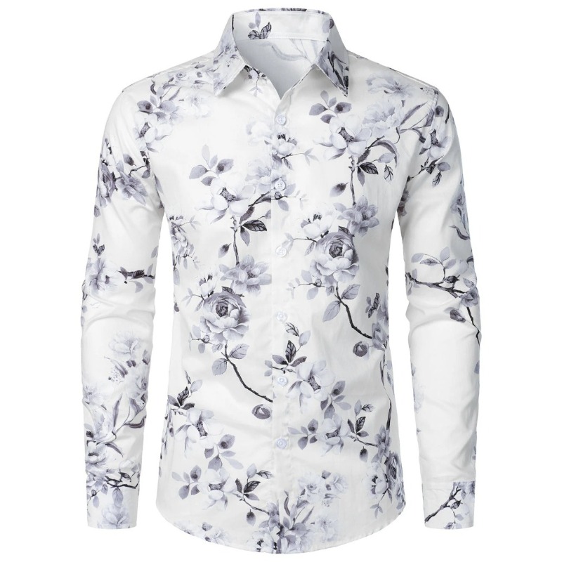 Men Retro 70s Hippie Floral Pr - Men'S Fashion 70S recension och pris