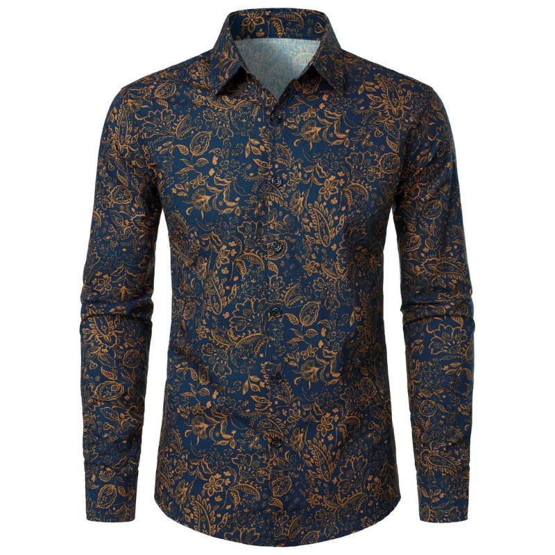 Men Retro 70s Hippie Floral Pr - Men'S Fashion 70S recension och pris