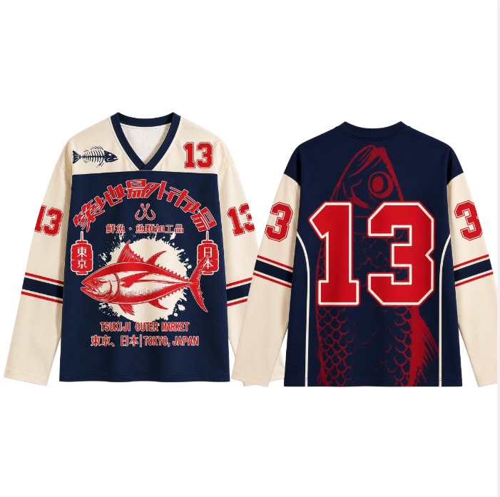 Retro Japanese style 3D printe - Men'S Fashion T Shirts recension och pris