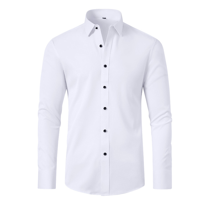 Slight Elasticity Men's Long-s - Dress Shirt Non-Iron recension och pris