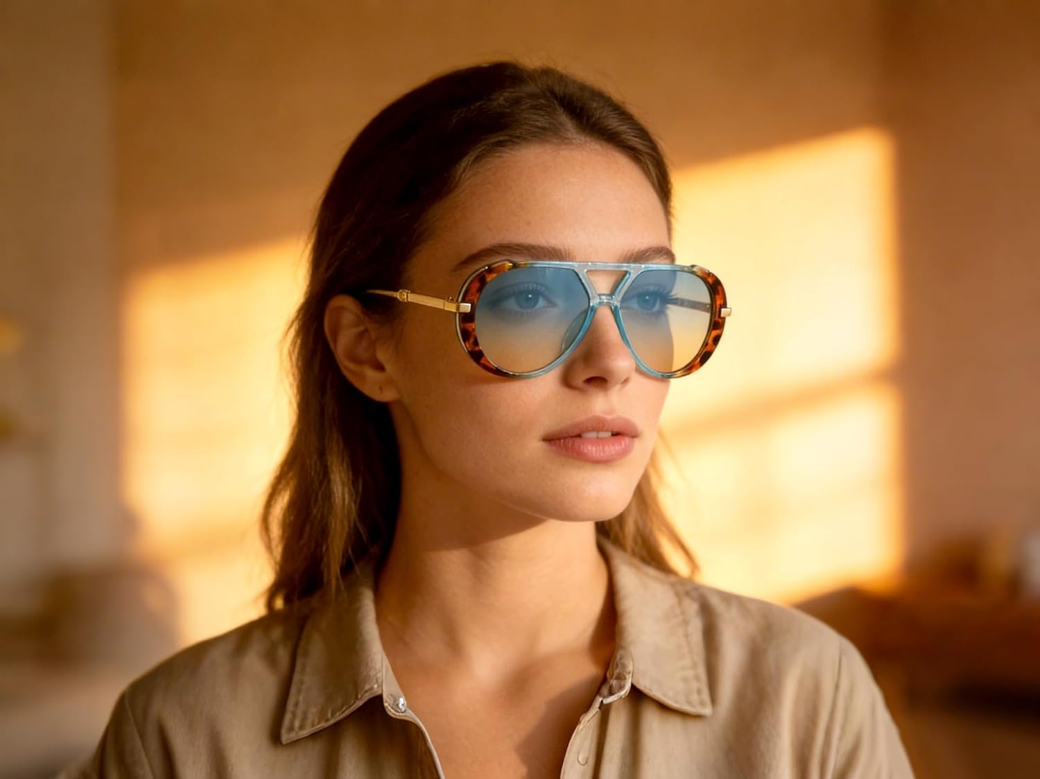 KENBO Retro Gold Aviator Sungl - Men'S Fashion 70S recension och pris