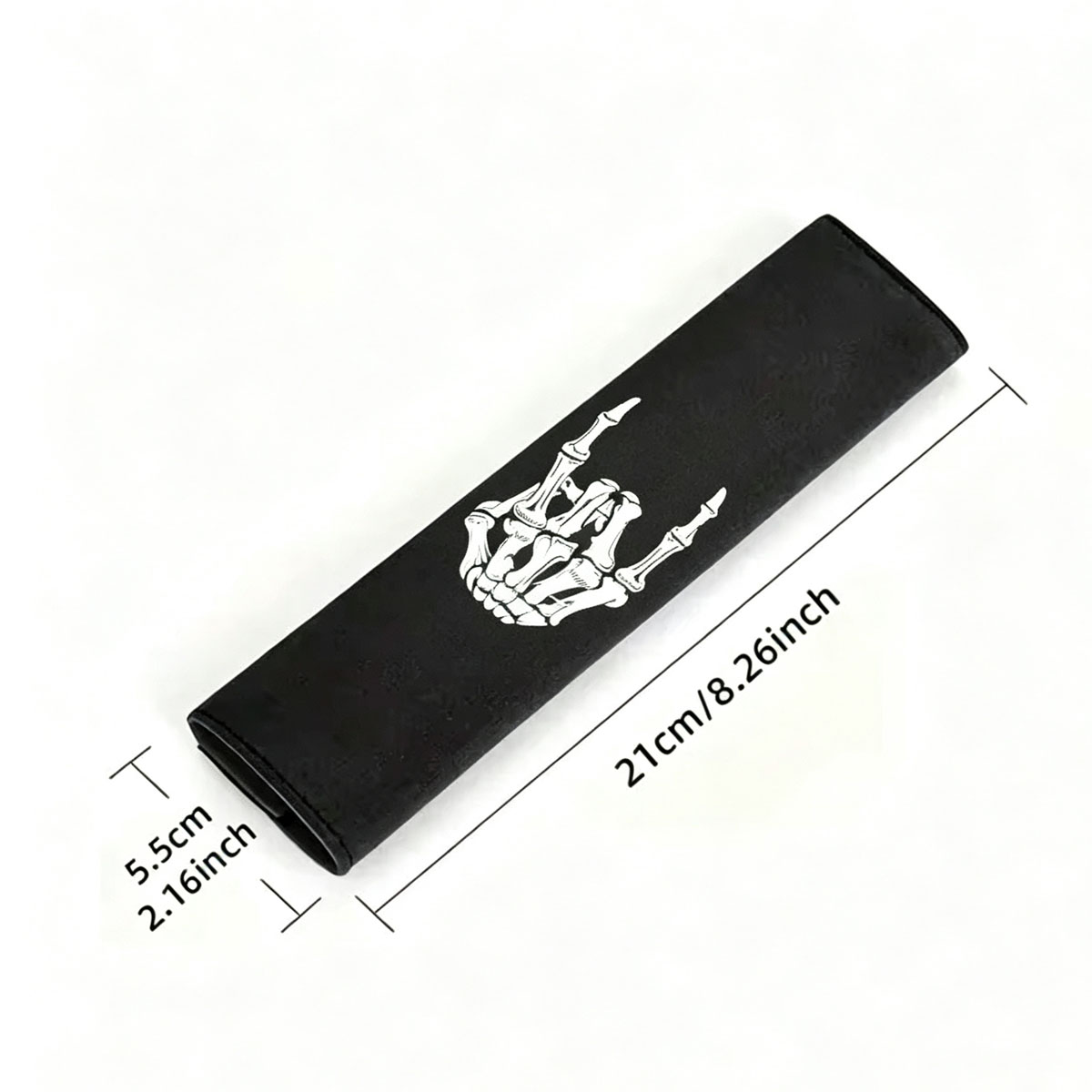 Skull Gesture Print Car Seat B - Leather Belt Braided recension och pris