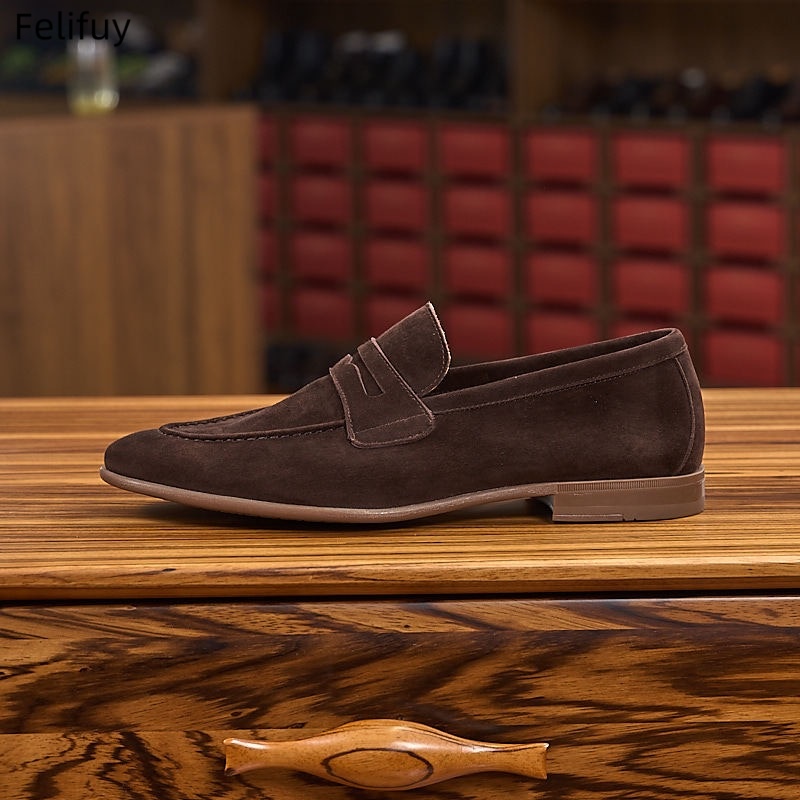 Men‘s Comfortable Lightweight  - Suede Loafers Men recension och pris