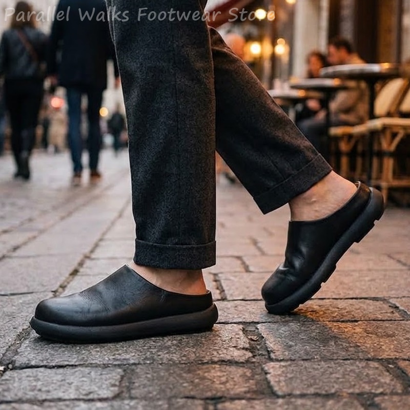 Unisex Suede Clogs Slip On Rou - Suede Loafers Men recension och pris